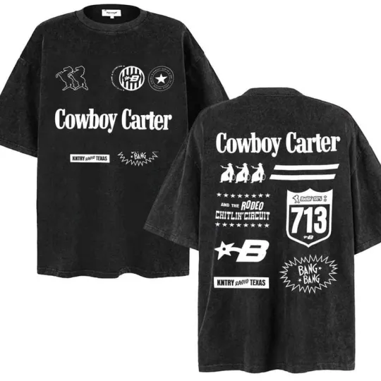 Discover Beyonce Cowboy Carter 2025 Tour T-Shirt Unisex Cotton Streetwear