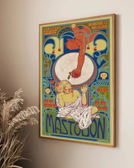 Discover Mastodon May 25 2025 In Bridgeport CT Tour Poster