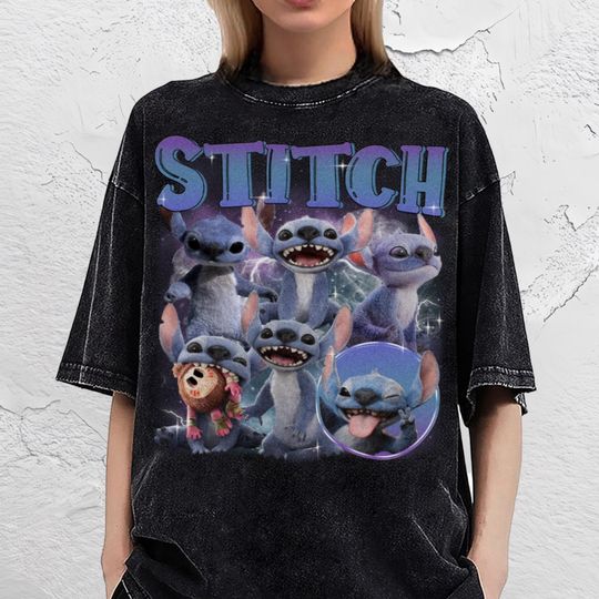Discover Blue Cartoon Characters Shirt, Live Action Movie 2025 Shirt