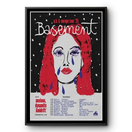 Discover Basement UK & Europe Tour 2025 Poster  - Poster Wall Decor