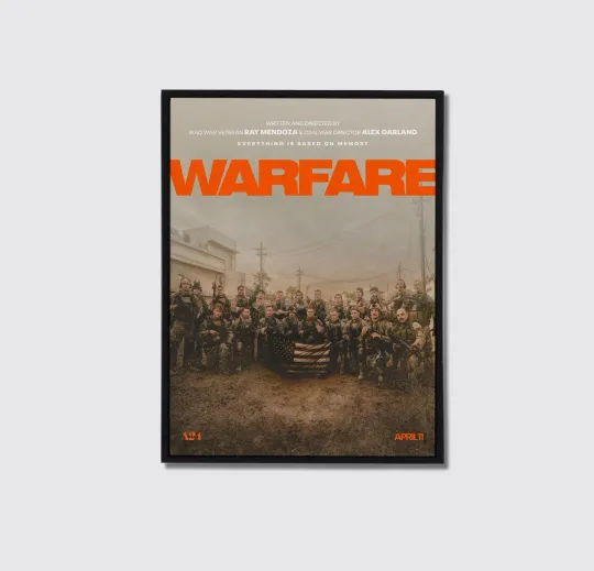 Discover Warefare New A24 2025 Movie Poster