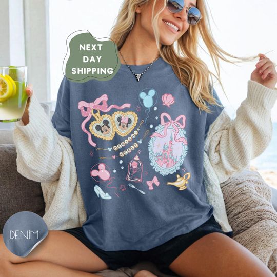 Discover Magical World Coquette Comfort Colors Shirt, Girly Disneyyy Girl Trip Shirt