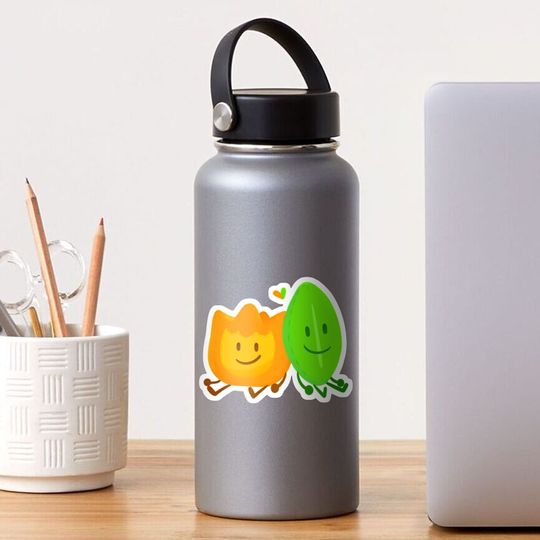 Discover Firey and Leafy (Battle for Dream Island) Sticker