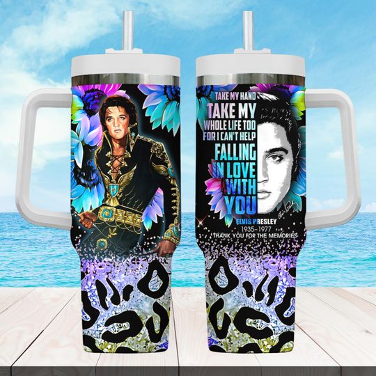 Discover Elvis Presley 40oz Tumbler, Elvis Fan Stainless Tumbler