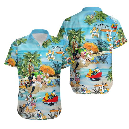 Discover Mouse And Friends 3D Hawaiian Shirt & Shorts