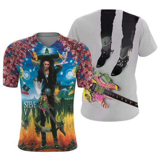 Discover Steve Vai Passion And Warfare Album Cover AOP 3D T-shirt