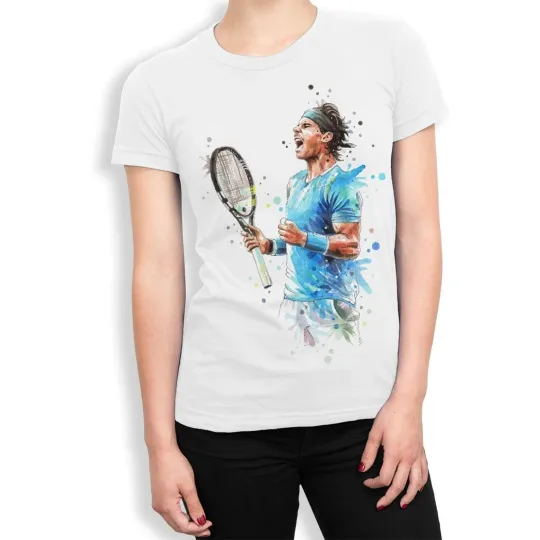 Discover Rafael Art Tennis Sport Merci Rafa T-Shirt