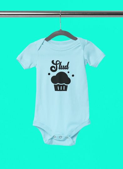 Discover Adorable Stud Muffin Baby Bodysuit