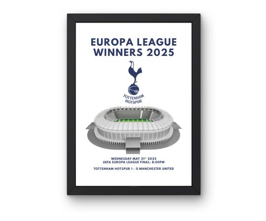 Discover Tottenham Hotspur Europa League 2025 Winners Poster