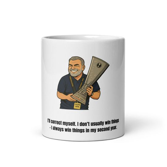 Discover Ange Postecoglou Tottenham Hotspur Europa league Mug