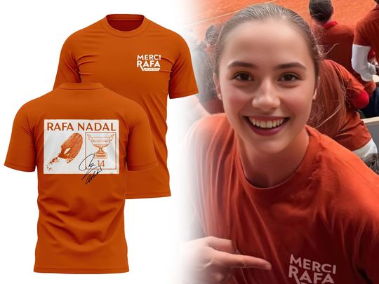 Discover Merci Rafa 2025 T-Shirt, Rafael Nadal Unisex T-shirt, Merci Rafa25 05 25