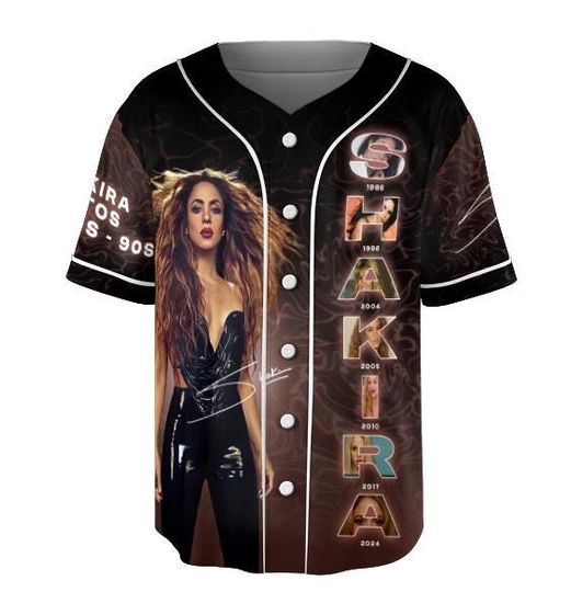 Discover Vintage Shakira 2025 Baseball Jersey, Las Mujeres Ya No Lloran Tour, Shakira Music Gift For Fan