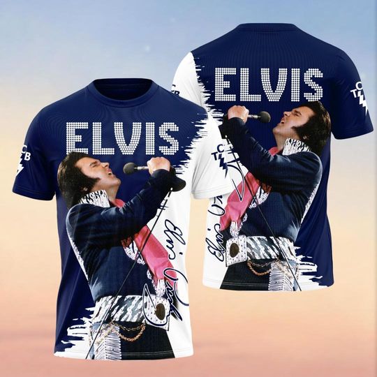 Discover Elvis Presley Tshirt, Elvis Fan Shirt Gifts, King Of Rock And Roll Merch, Tcb Tee Shirt