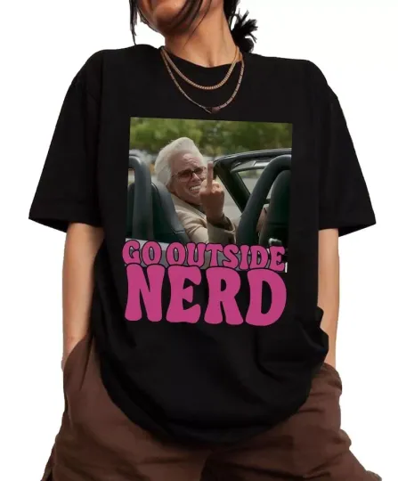 Discover Vintage Baby Billy Flips Off T-Shirt, Baby Billy Go Outside Nerd Meme Shirt