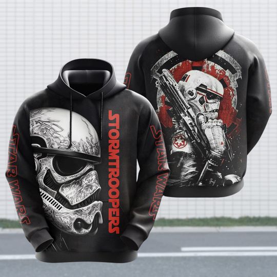 Discover Stormtrooper Hoodie, Starr Warss Episode 3 3D Hoodie