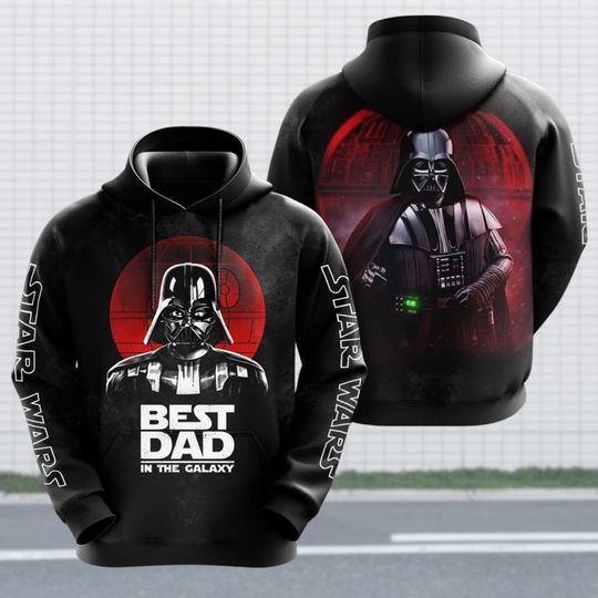 Discover Best Dad Starr Warss Hoodie, Disneyyy Starr Warss 3D Hoodie