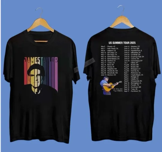 Discover James Taylor US Summer Tour 2025 Shirt, Gift for Fans