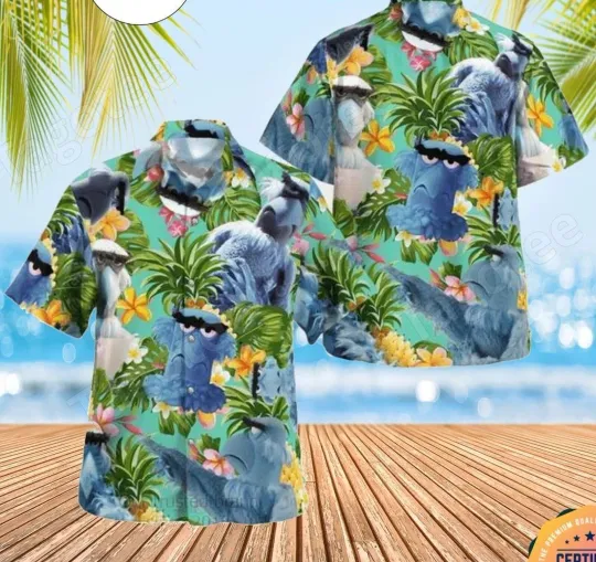 Discover Sam The Eagle The Muppet Tropical Pineapple Casual Hawaiian Shirt