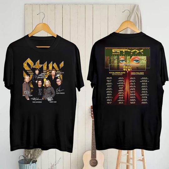 Discover 2025 Styxs Band The Grand Illusion Tour Shirt