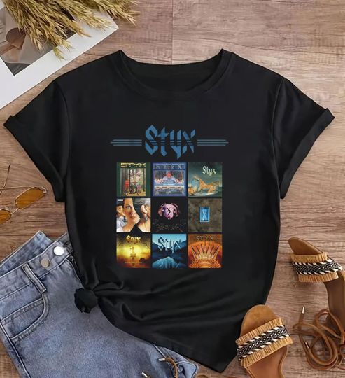 Discover Styxs Band Albums Shirt, Styxs Band Tour 2025 Shirt