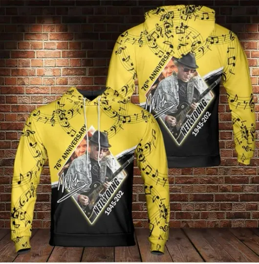 Discover Neil Young 3D Hoodie  MOther day gift  HOT  hoodie