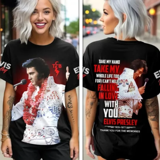 Discover Elvis Presley 3D Apparel – Retro Rock Legend Tee