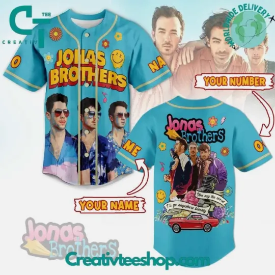 Discover Jonas Brother Custom Name Baseball Jersey