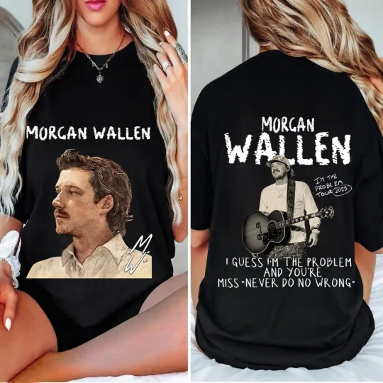 Discover Wallen Western I’m The Problem Tour 2025 T-shirt