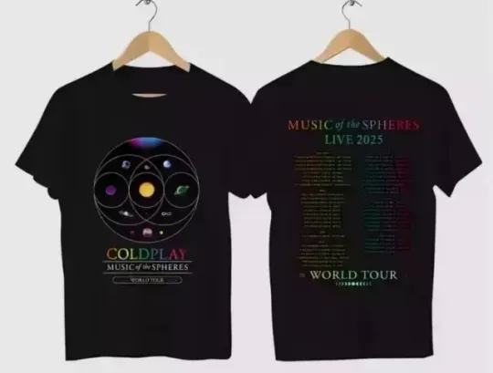 Discover 2025 Coldplay World Tour T-Shirt