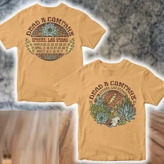 Discover Dead And Company Sphere Las Vegas 2025 Tour 2 side T shirt