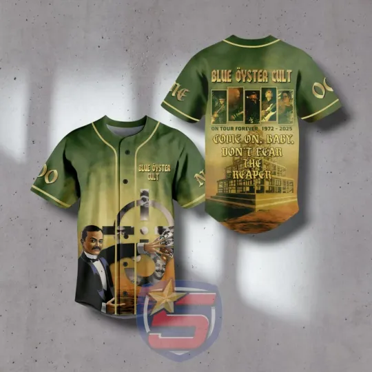 Discover Blue Oyster Cult On Tour Forever 1972-2025 Personalized Baseball Jersey KN866