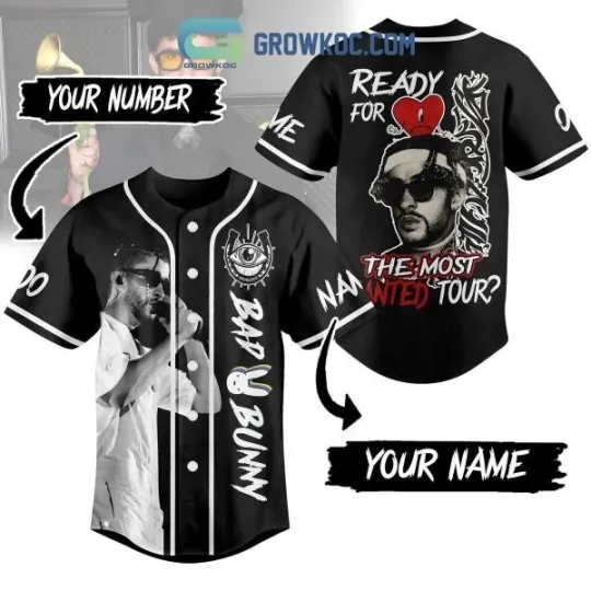 Discover Bad Bunny Are You Ready For World Tour Love Personalized Baseball Jersey