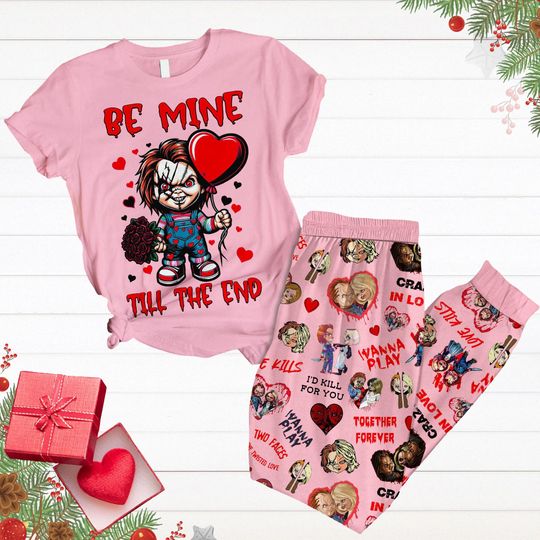 Discover Chucky Pajamas Set, Chucky And Tiffany Valentines Pajamas, Chucky And Bride