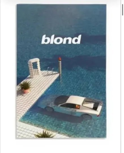 Discover Frank Ocean Blond Poster, Album Cover Music Poster, Channel, Blonde, Aestheti...