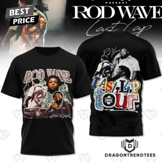 Discover Rod Wave Last Lap Tour Signature 3D T-Shirt