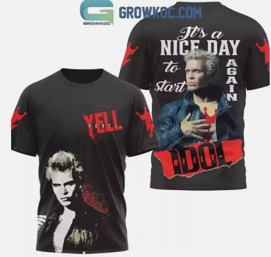 Discover Billy Idol A Nice Day To Start Again 3D T-Shirt