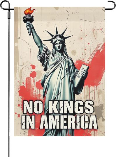 Discover Made In US No King Flag No King In America Yard Flag