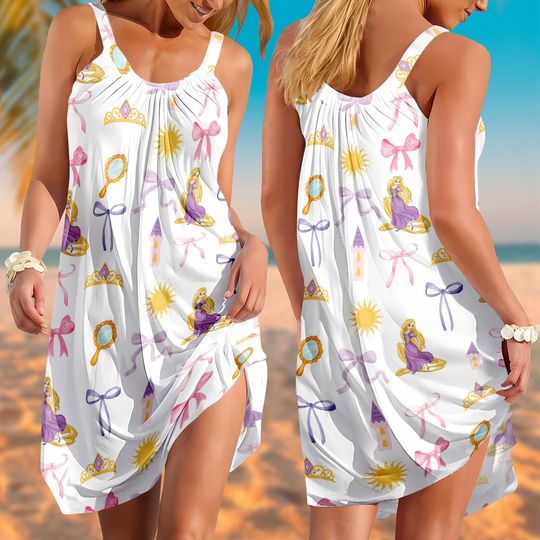Discover Rapunzell Princess Sling Summer Dress, Disneyyy Princess Dress Summer