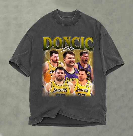 Discover Luka Doncic Vintage Shirt, Retro Bootleg Shirt, Basketball Gift, Retro 90s Shirt