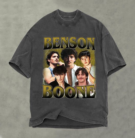 Discover Retro Benson Boone Shirt, Benson Boone Retro Bootleg Shirt, Benson Boone Fan Gifts