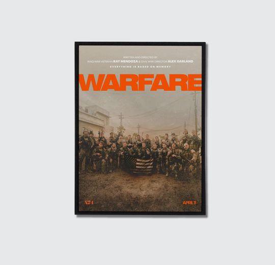 Discover Warefare New A24 2025 Movie Poster - Movie Aesthetic Room or Home Gallery Decoration - 2025 Movie Poster