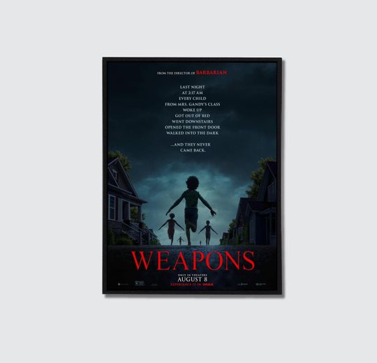 Discover Weapons New 2025 Movie Poster - New Poster Aesthetic Room or Home Gallery Decoration
