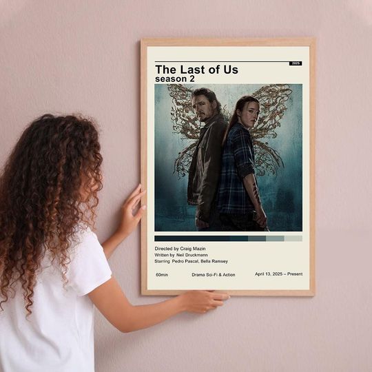 Discover The Last of Us 2025 Vintage Poster Minimalist Movie Poster