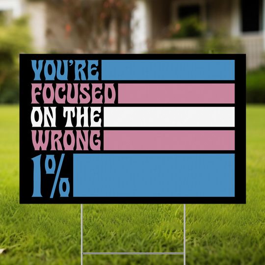 Discover Transgender Rights Yard Sign LGBTQ Queer Pride Ally Pro Dei Trans Human Rights Be Kind