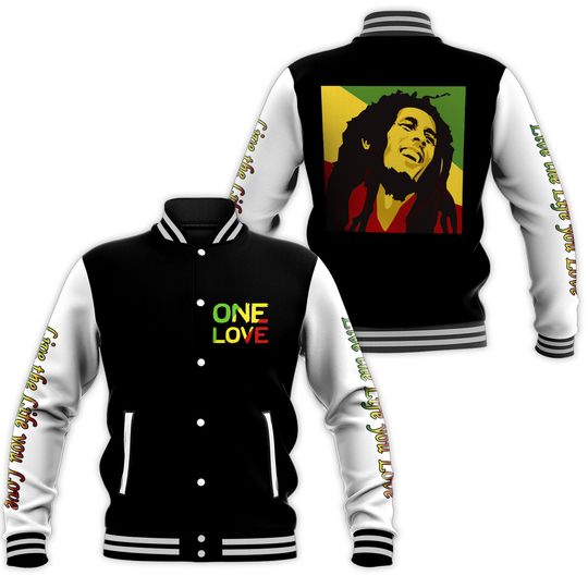 Discover Bob Marley Music Baseball Jacket For Fan