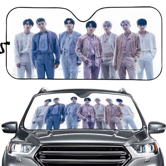 Discover BTS Car Sun Shade - BTS OT7  BT21 Car Sun Shade