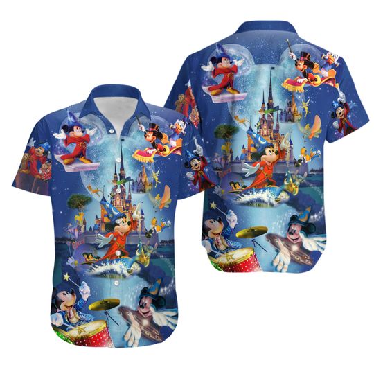 Discover Mouse Magic Hawaii Beach Shirt, Cartoon Hawaiian 3D Shirt