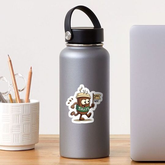 Discover tullys coffee,Tokyo Coffee Adventure - Tully's Inspired Japanese Design Sticker
