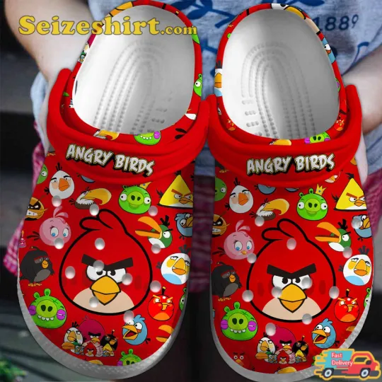 Discover Angry Birds Game Bubble-popping Dream Puzzle Gaming Vibes Comfort Clogs