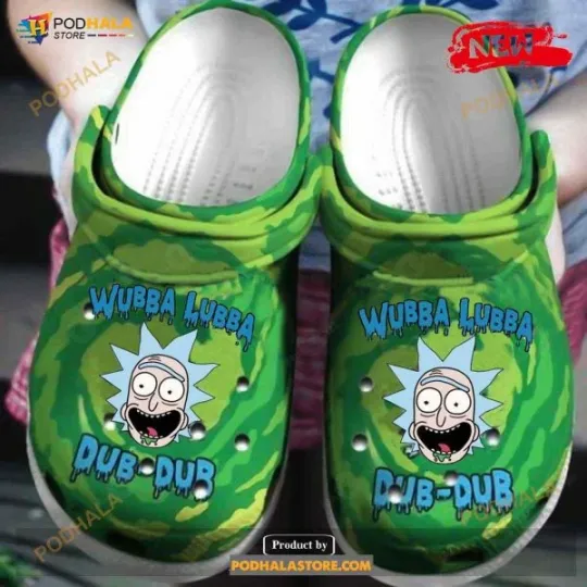 Discover Rick And Rickandmorty Cartoon 5 Gift For Lover Rubber For Unisex Clog Shoe